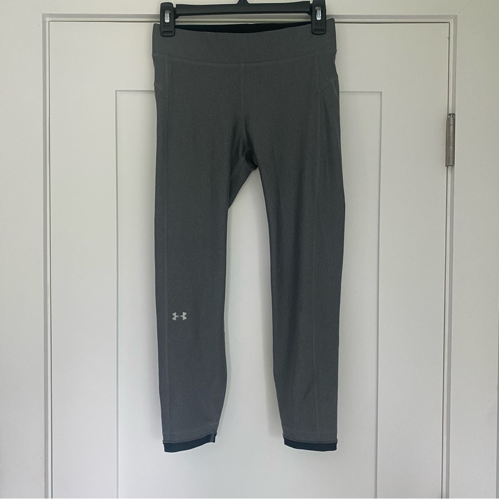 Under Armour Black and Gray Compression Leggings